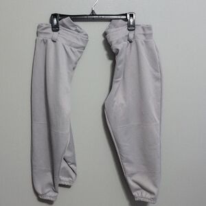 2pairs Easton Gray Softball Pants YL